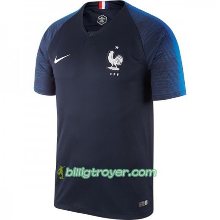 Billige Fotballdrakter Frankrike VM 2018 Hjemmedraktsett Kortermet